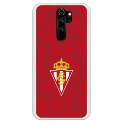 Funda Para Xiaomi Redmi Note 8 Pro Del Gijón Trama Roja - Licencia Oficial Real Sporting De Gijón