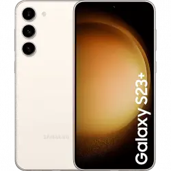 Móvil - Samsung Galaxy S23 Plus 5G, Cotton White, 256GB, 8GB RAM, 6.6" FHD+, Qualcomm Snapdragon, 4700mAh, Android 13