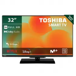 Toshiba - TV LED 80 cm (32') Toshiba 32LV3E63DG, Full HD, HDR10, Smart TV, Sonido Dolby Audio y DTS.