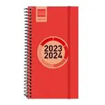 Agenda escolar 2023/2024 Finocam Espir Label E9 semana vista horizontal Rojo catalán