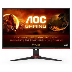 Aoc - Monitor PC Gaming 24' (60,5 cm) AOC 24G2SPAE/BK 165 Hz, Full HD, FreeSync, Compatible con G-Sync, Altavoz.