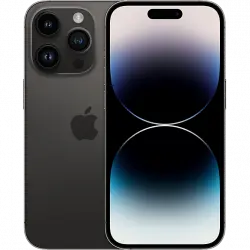 APPLE iPhone 14 Pro, Negro espacial, 256 GB, 5G, 6.1", Pantalla Super Retina XDR, Chip A16 Bionic, iOS