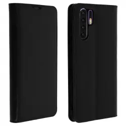 Avizar Funda Cartera de Cuero Negra para Huawei P30 Pro