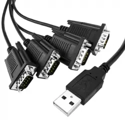 BeMatik Cable USB a RS232 4 Puertos