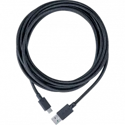 Cable - Nacon PS5USBCCABLE3M, Para PS5, 3 metros, De carga trenzado, USB-C, Negro