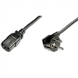 Digitus Cable de Alimentación Schuko/C13 75cm Negro