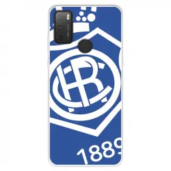 Funda Para Tcl 20y Del Real Club Recreativo De Huelva Escudo Fondo Azul - Licencia Oficial Real Club Recreativo De Huel