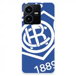Funda Para Vivo Y22s Del Real Club Recreativo De Huelva Escudo Fondo Azul - Licencia Oficial Real Club Recreativo De Huelva