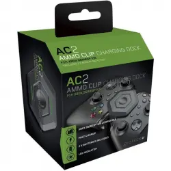 Gioteck Cargador Compacto AC-2 + 2 Baterías de 600 mAh para Dos Mandos Xbox Series X/S