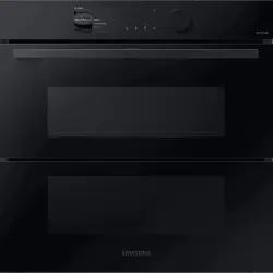 Horno a vapor - Samsung NV7B6795JAK/U1 Dual Cook Steam™, Multifunción, Pirolítico, 76 l, 59.5 cm, WiFi, Puerta Fléxible, Negro
