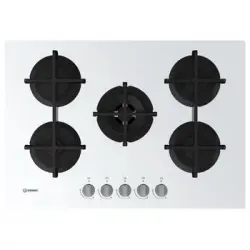 Indesit Ing 72t/wh Hobs Blanco Integrado 73 Cm Encimera De Gas 5 Zona(s)