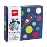 Juego gomets Apli stickers Box Fly on the moon