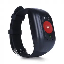 Leotec Senior Smart Band 4G Pulsera Inteligente con GPS y Botón SOS Negra/Roja