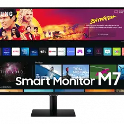 Monitor - Samsung Smart M7 LS32BM700UPXEN, 32", UHD 4K, 4 ms, 60 Hz, USB, WiFi, Bluetooth, Negro