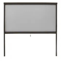 Persiana de protección contra insectos Alu 160x160cm marrón