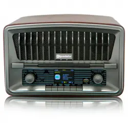 Roadstar HRA-270CD+BT Microcadena Vintage CD/Bluetooth/AUX/USB Negro