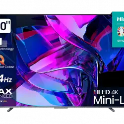 TV Mini LED 100" - Hisense 100U7KQ, UHD 4K, Quantum Dot Colour, Modo Juego de 144Hz, Dolby Vision IQ & Atmos, Negro