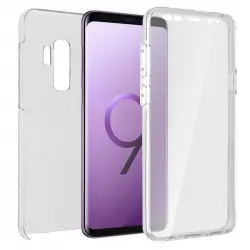 Avizar Funda Doble de Silicona Transparente para Samsung Galaxy S9 Plus