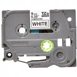 Brother Cinta Laminada para Rotuladora Electrónica TZE221 Negro sobre Blanco