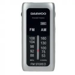 Daewoo DW1129 Radio Portátil Mini Plata
