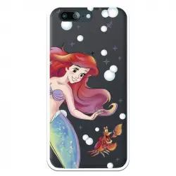 Funda Oficial Disney Sirenita Y Sebastián Transparente Para Oneplus 5 - La Sirenita