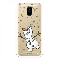 Funda Para Samsung Galaxy A6 2018 Oficial De Disney Olaf Transparente - Frozen