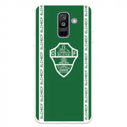 Funda Para Samsung Galaxy J8 2018 Del Elche Cf Escudo Fondo Verde Escudo Fondo Verde - Licencia Oficial Elche Cf