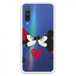 Funda Para Xiaomi Mi 9 Se Oficial De Disney Mickey Y Minnie Beso - Clásicos Disney