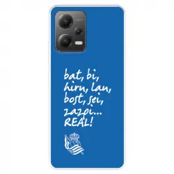 Funda Para Xiaomi Poco X5 5g Del Real Sociedad De Fútbol Real Grito Afición - Licencia Oficial Real Sociedad De Fútbol