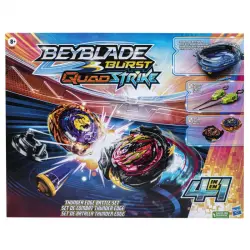 Hasbro Original Beyblade Burst Quadstrike Set de Batalla Thunder Edge