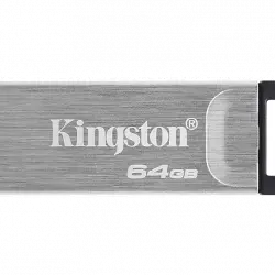 Memoria USB 64 GB - Kingston Datatraveler, 3.2, Plata