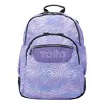 Mochila escolar Totto Crayoles Cebra morado