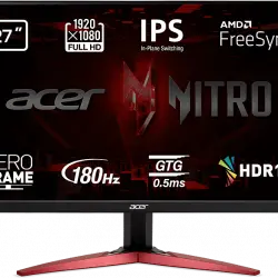 Monitor gaming - Acer KG271 M3, 27" Full HD, 1 ms, 180 Hz, 2 x HDMI(2.0)+ DisplayPort(1.2)+ Altavoz, AMD FreeSync Premium