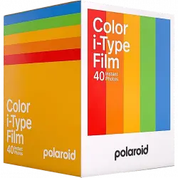 Película fotográfica - Polaroid Color film i-Type, 40 unidades, Compatible con Now, Now+, Lab