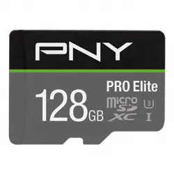 PNY - Tarjeta de memoria MicroSD PNY PRO Elite 128GB.