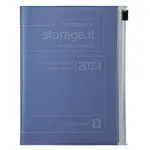 Agenda anual 2024 Mark's A6 Storage.It semana vista vertical azul marino