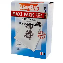 Bolsas de aspirador - Scanpart Maxipack M 173 Sie Para Aspiradores Bosch Y Siemens, 12 U