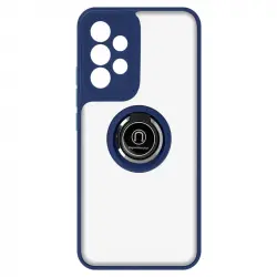 Funda Bimaterial Para Samsung Galaxy A33 5g Con Anillo Metálico Soporte - Azul