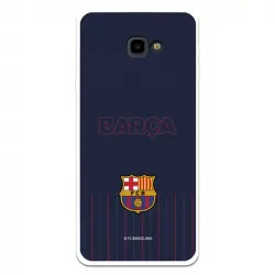 Funda Para Samsung Galaxy J4 Plus Del Barcelona Barsa Fondo Azul - Licencia Oficial Fc Barcelona