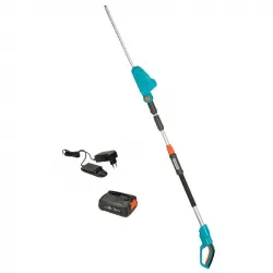 Gardena THS 42/18V P4A Set Cortasetos Telescópico + Batería 18V 2.5Ah + Cargador