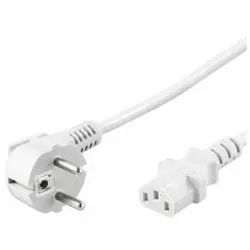 Goobay Cable de Alimentación para CPU CEE7/C13 5m Blanco