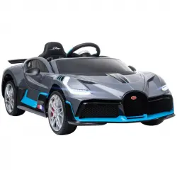 Homcom Coche Eléctrico con Licencia Bugatti Divo 12V Negro/Azul