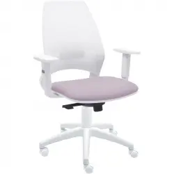 La Silla de Claudia 4U Silla Ergonómica Profesional Para Oficina Brazos Regulables Respaldo Malla Burdeos