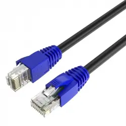 Max Connection Cable de Red UTP RJ45 Cat.6 24AWG Exteriores 25m + 15 Bridas Negro