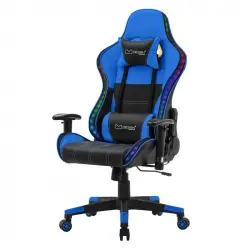 ML-Design Silla Gaming LED RGB con Altavoces Bluetooth Azul