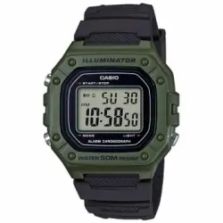 Reloj Digital Casio Collection W-218h-3avef/ 45mm/ Verde