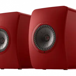 Sistema de audio inalámbrico - KEF LS50 Wireless II, Set 2, 2x 360 W, Wi-Fi, Uni-Q 1”-5.25”, Rojo Carmesí