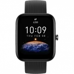 Smartwatch - Amazfit Bip 3, 20 mm, 1.69" TFT, BT 5.0, iOS y Android, 5ATM, 280 mAh, Autonomía 14 días, Negro