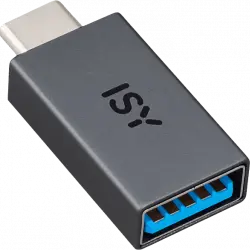 Adaptador - ISY IAD-1000-C, USB-C, 5 Gbit/s, Plug&Play, 4.5 W, Negro