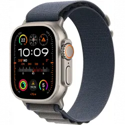 Apple Watch Ultra 2 (2023), GPS + Cellular, 49 mm, Caja de titanio, Gesto doble toque, Correa Alpine Loop en Talla S color Azul